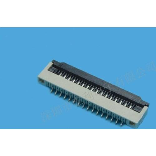 5pcs/lot FPC FFC flat cable connector socket 25pin 1.0mm Pitch for Laptop keyboard interface