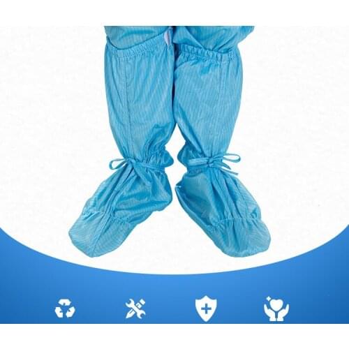 Anti-static soft bottom shoes clean room non-slip soft bottom long tube industrial breathable