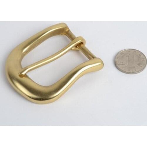 Designer 3pcs/lot Solid brass curve design belt pin buckle inner 40x45mm DIY leather craft metal hardware