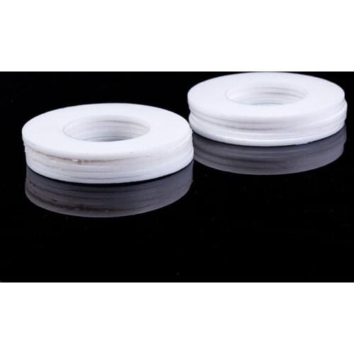 DN32 39x30x2mm Fit 1-1/4" BSP Thread PTFE Food Grade Flat Washer Gaskets Spacer Insulation Sealing Ring Strip