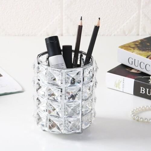 Crystal pen holder makeup brush storage tube lollipop decoration tube wedding party arrangement