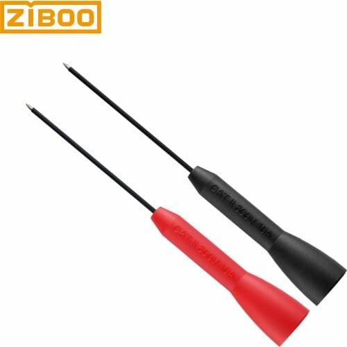 ZIBOO TP88A Piercing Needle Non-destructive Test Probe Use for Digital Multimeter Test Leads,Insulation Piercing Red/Black