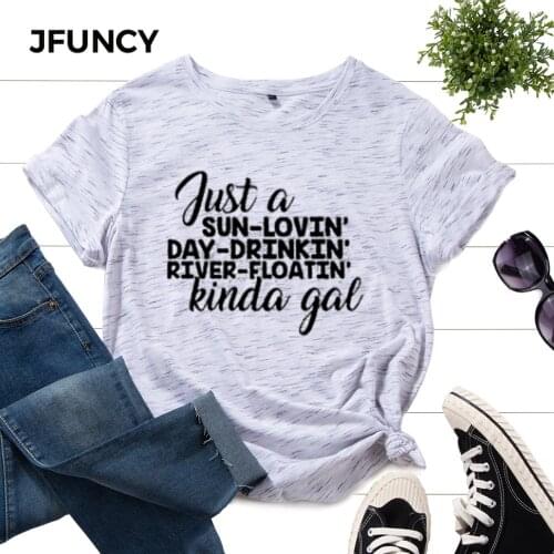 JFUNCY Summer Cotton Tops Oversized Women T-shirts Female Tee Shirts Short Sleeve Lady Loose Clothes Plus Size Woman Tshirts