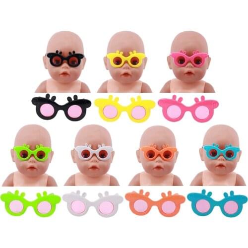 Doll Sunglasses Kids Toy Fit 18 Inch American Doll&43Cm Born Baby,Our Generation,Birthday Girls Toy Gifts