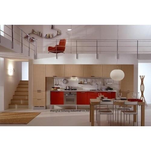 Melamine/mfc kitchen cabinets(LH-ME071)