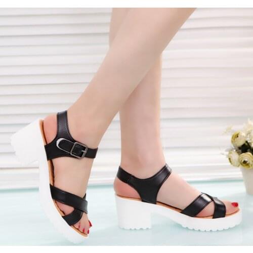 Large Size 32 37 39 41 43 44 45 Teen Girls Fashion Shoes Women Dresses For 2021 Wedge Summer Sandals Heeled Shoes Female Ladies