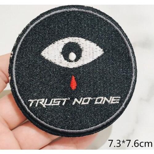10Pcs/Set Red Tears Music CD Patches Black Animal Appliques Iron For DIY On Clothes Jeans Backpack Badges