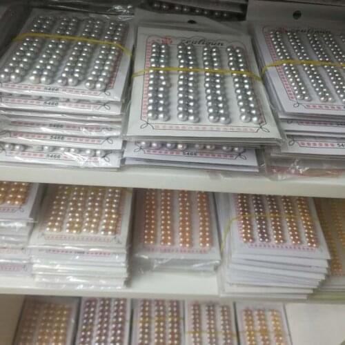 Natural Freshwater Button Pearls Half Hole Flat Back Pearl 3A Quality Loose Pearls White Pearl Pink Pearl Blue Pearl