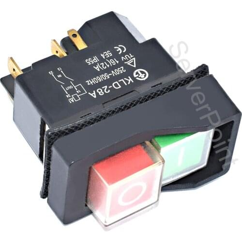 New KLD-28A 5E4 IP65 220v 16(12A) Magnetic Explosion-proof Pushbutton Switch Magnetic Starter Electromagnetic Switches