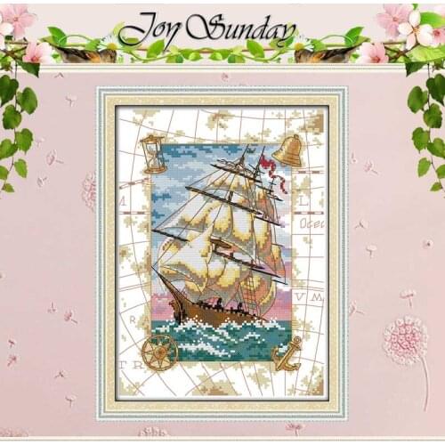 Oceangoing Voyage Patterns Counted Cross Stitch 11CT 14CT Cross Stitch Sets Chinese Cross-stitch Kits Embroidery Needlework