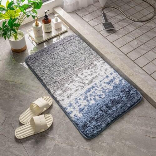 Gradual Change Bathroom Mat Anti Slip Absorbent Door Mat Bedroom Carpets Washroom WC Floor Mat Rug Toilet Bath Rugs Doormat