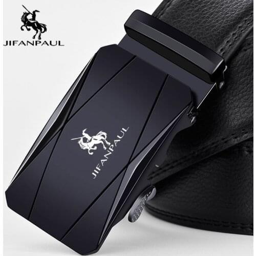 JIFANPAUL Genuine pure mens belt Brand Belt Men for Men,Strap Metal Automatic Buckle Top Quality Genuine Luxury Leather Belts