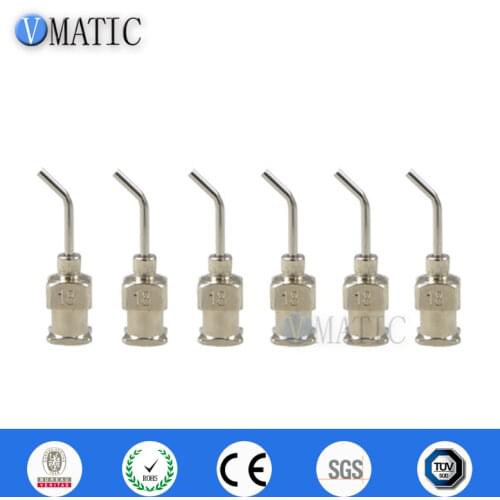 High Quality 12Pcs 1/2'' Inch 18G 45 Degree Bent Stainless Steel Dispensing Needle