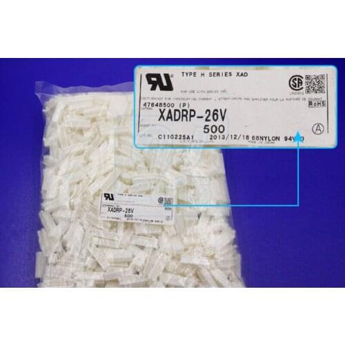 XADRP-26V CONN HOUSING XAD 26POS DL 2.5MM JST Connectors terminals housing 100% new and original parts XADRP-26V(P)
