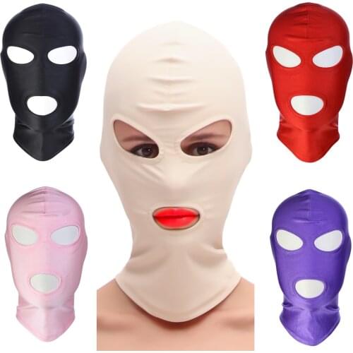 Funny Hood Full Face Mask Cosplay Costumes Open Eyes Mouth Elastic Breathable Role Play Party Halloween Costume for Men Women