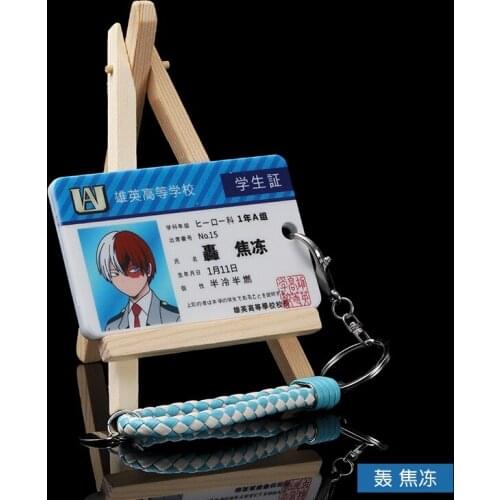 1pcs My Hero Academia Student ID Card Case Shoto Izuku All·Might Boku no Hero Academia Bank Cards Cover PVC Anime Props 10x6.2cm