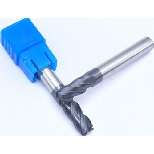 1PCS HRC50 4 Flute D6X15X50L Carbide Tungsten Steel Milling Cutter Flat Bottom Four CNC Lathe Blade End Mill