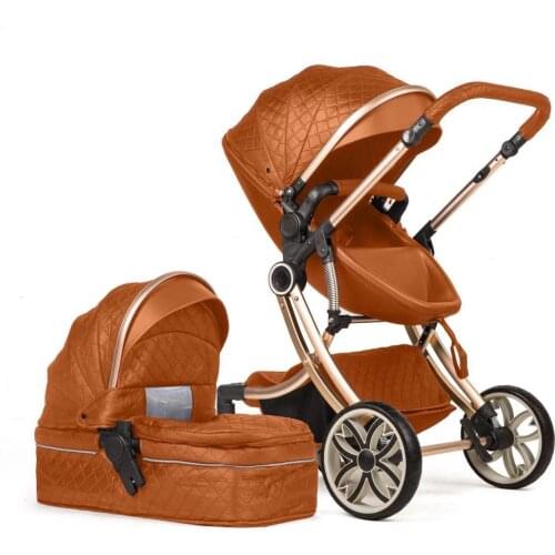 2 in 1 Baby stroller high landscape Pram Egg stroller two way newborn Car shock absorber four-wheeled Carriage Light Trolly