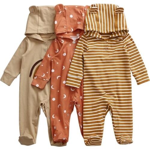 2020 Kaiya Angle Fashion Design Bodysuit Spring Autumn Full Sleeve Cute Boutique Baby Jumpsuit Wholesale