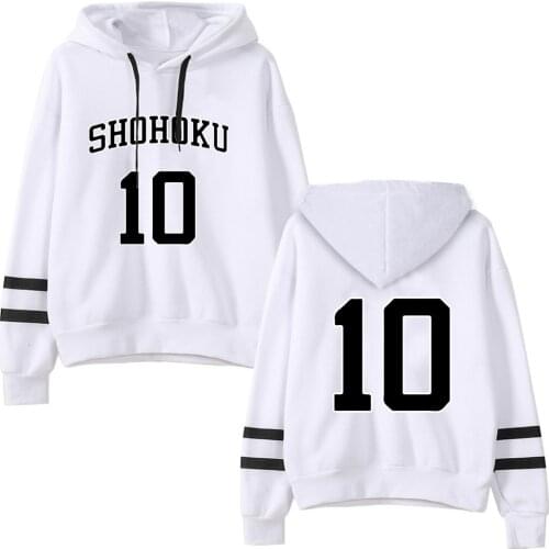 2021 New Anime SLAM DUNK Sakuragi Hanamichi 10 Number Hoodie Sweatshirt for Woman/man