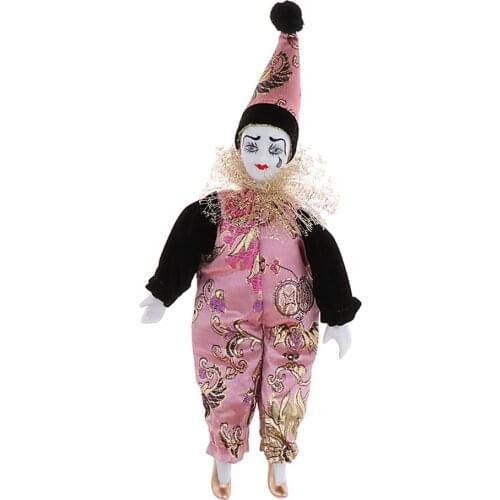 22cm Italian Eros Triangel Doll Tears Clown Kids Birthday Gifts And Home Ornament Pink