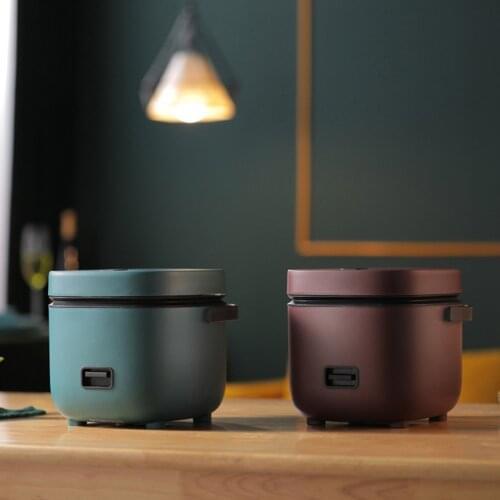 220V Cute Mini Rice Cooker Small Multifunction Cooking Household Single/Double Laye Rice1.2L Cooker WIth Handle Hot Multi