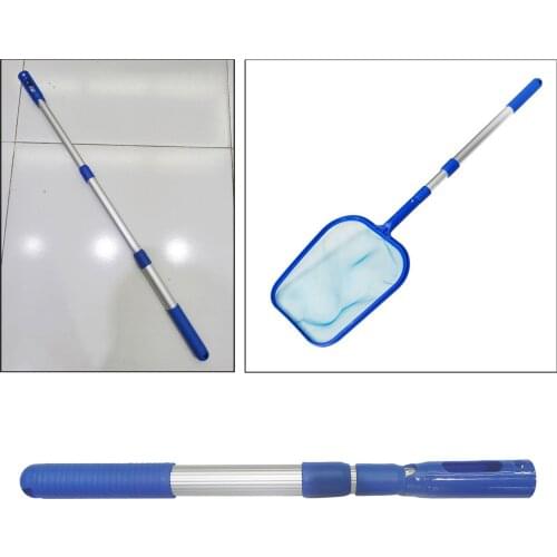 3-Stage 90cm Universal Aluminum Alloy Swimming Pool Telescopic Pole, Strong Grip & Lock, Ribbed Finish