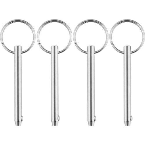 4 pieces 316 Stainless Steel Boat Top Deck Hinge Quick Release Pin 5x76mm