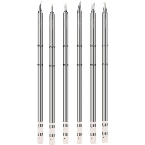 6Pcs MECHANIC T12 Series Soldering Iron Tips for FX-951 T12 Soldering Rework Station Solder Tips