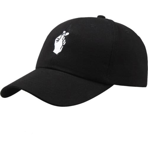 Unisex Embroider Baseball Cap Heart Love Gestures Finger Snapback Hat Novelty Women Men Summer Fashion Golf Casual Hats CP0044