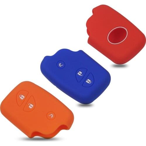 Bilchave 3 Buttons Silicone Remote Car Key Case Cover Fob For Lexus CT200h ES 300h IS250 GX400 RX270 RX450h RX350 LX570