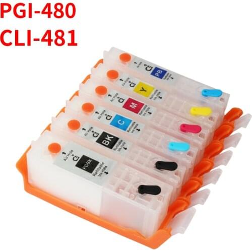 CEYE For CANON PIXMA TS8140 TS8240 TS9140 TS6140 TS6240 TR7540 TR8540 TS704 TS9540 Refillable Ink Cartridge PGI-480 CLI-481
