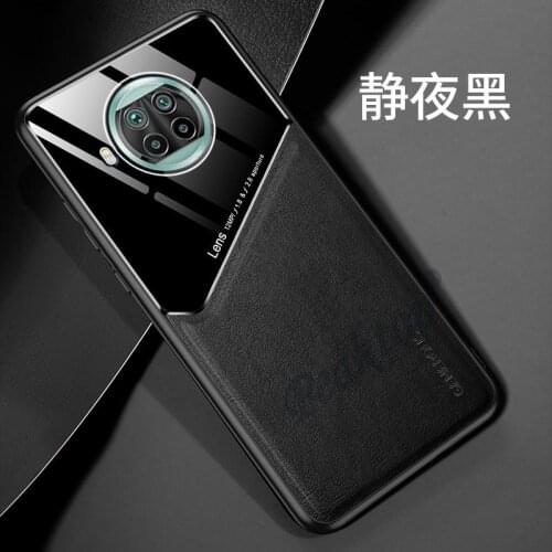 Atittu Phone Case Mi 10t Lite Cover for Xiaomi Mi 10t Lite Pro PC Leather TPU Built-in Iron Shockproof Bumper Cover Mi 10 T Pro