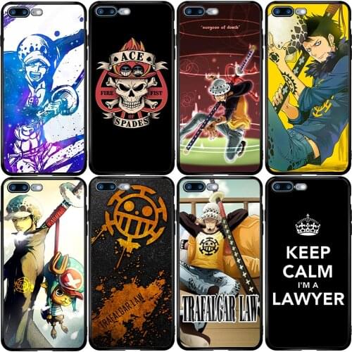 Phone Case for Huawei P smart Z Mate 9 10 20 30 P10 P20 P30 P40 Lite E Pro Plus 2019 2020 One Piece Trafalgar Law Flag