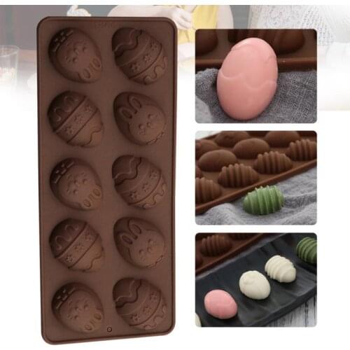 1PCS 3D Easter Surprise Egg Rabbit Shape Chocolate Silicone Mold DIY Baking Tray Pastry Fondant Soap Cake Mould Dropshipping