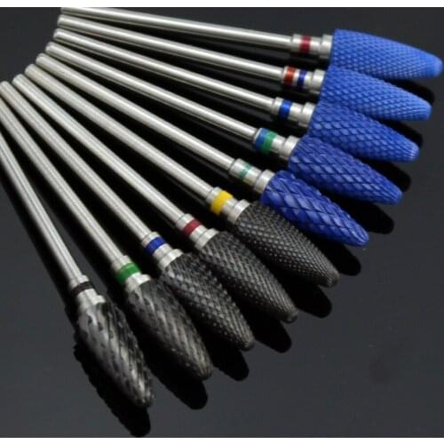 20 Type Ceramic Nail Drill Bit Milling Cutter Polishing Clean Burr Electric Nail Cleaning Gel Cuticle Rotary Grinding Tools