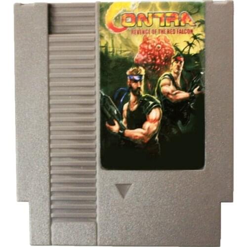 Hot Sale 72 Pins cartridge 8 Bit Game Card - Contra Revenge Of The Red Falcon