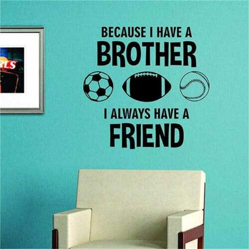 Hot Quotes Of Football Stickers Home Decoration For Kids Rooms Diy Bedroom Decals Dekoration For Living Room Kids Room Decor