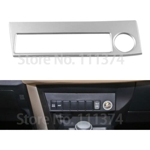 Chrome Cigarette lighter cover For Toyota RAV4 2016 2017 2018 ABS Strip Decoration Accessories