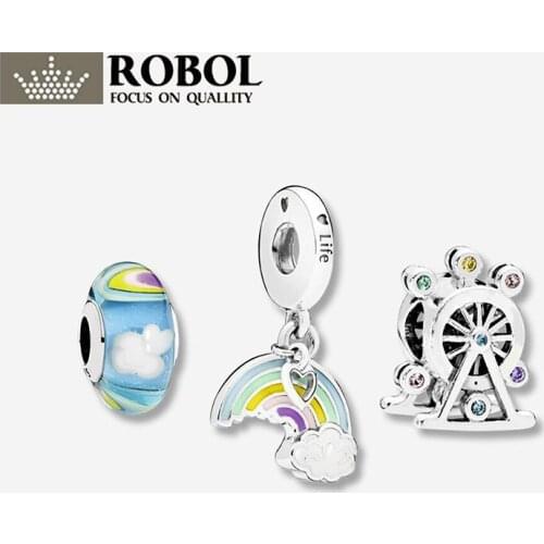 Classic High Quality Original 925 Sterling Silver Charm Bead Pendant Accessories Handmade, Simple and Stylish, Free Shipping