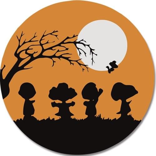 Round Pattern Moon Character Patch for Clothing Stickers on fabric Applique on Clothes Patches for Kids Clothing Jacket