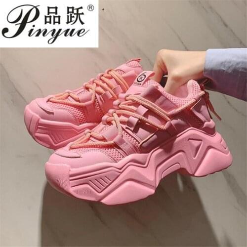 Chunky Sneakers Women Casual Platform Shoes Fashion Height Increasing Ladies Trainers Sport Sneakers Woman Zapatillas Mujer