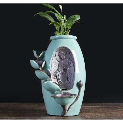New Chinese style flow of water Creative design Small fish tank rockery fortune geomantic home decoration accessories special