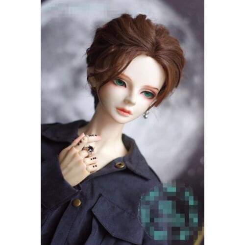 BJD Doll Wig suitable for 1-3 1-4 1-6 size short hair headless curly hair doll accessories