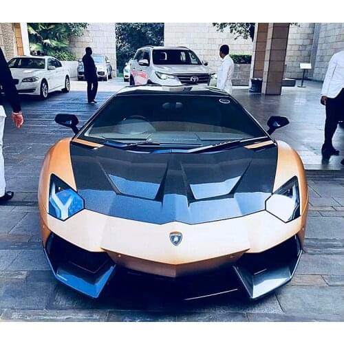Carbon Fiber Front Bumper Engine Hood Bonnet Vent Cover For Lamborghini Aventador LP700 LP720 LP750 2011-2019