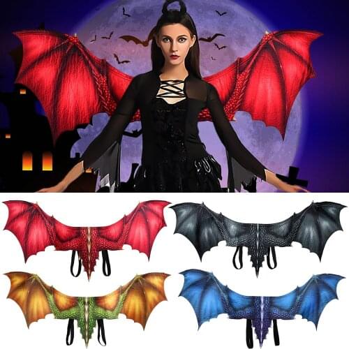 Besegad Realistic Simulation Dragon Wings for Adults Men Women Boys Girls Halloween Masquerade Role Play Party Costume Supplies