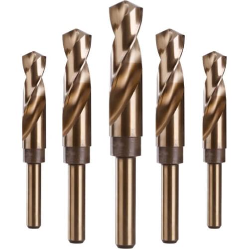 M35 HSS-Co Cobalt Industrial Grade Twist Drill Bit 13.5-30mm 1/2 Inch Reduced Shank Drill Bit For Metal Stainless Steel Drilling