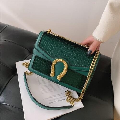 Fashion Alligator Messenger Bag for Women Luxury Handbags Women Bags Ladies Designer PU Purses Carteras Mujer De Hombro Y Bolsos