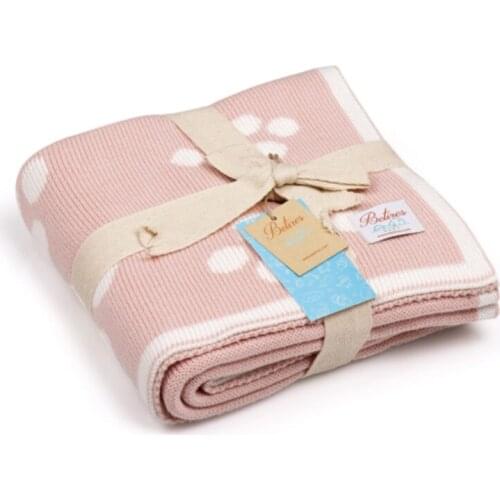 Knit Baby Blanket Pink