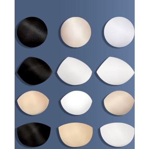 1 Pair/Lot Woman Swimsuit Padded Sponge Foam Push Up Enhancer Chest Cup Breast Bikini Swimwear Inserts Invisible Bra Pad